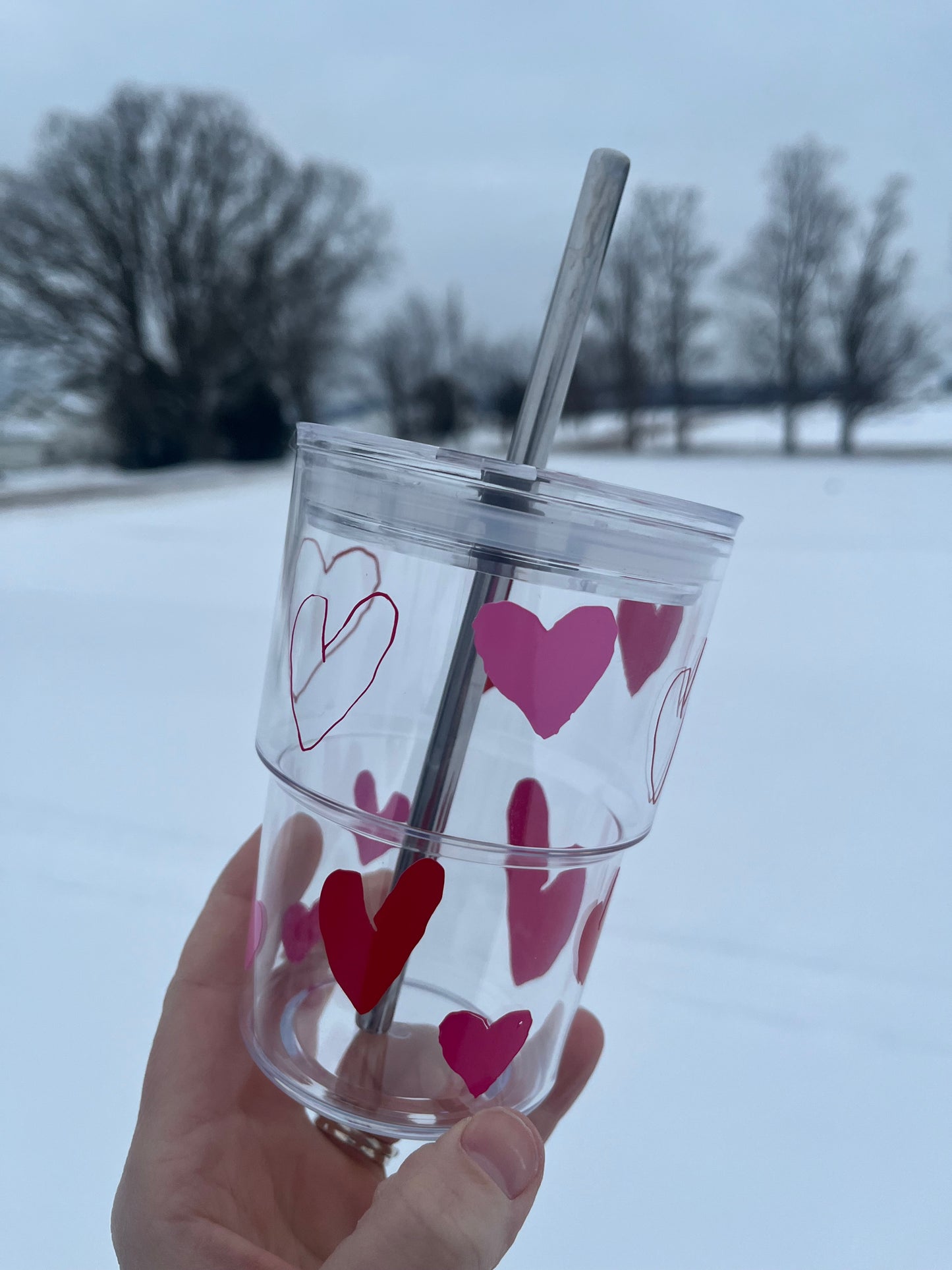 Valentine's Day custom heart cup
