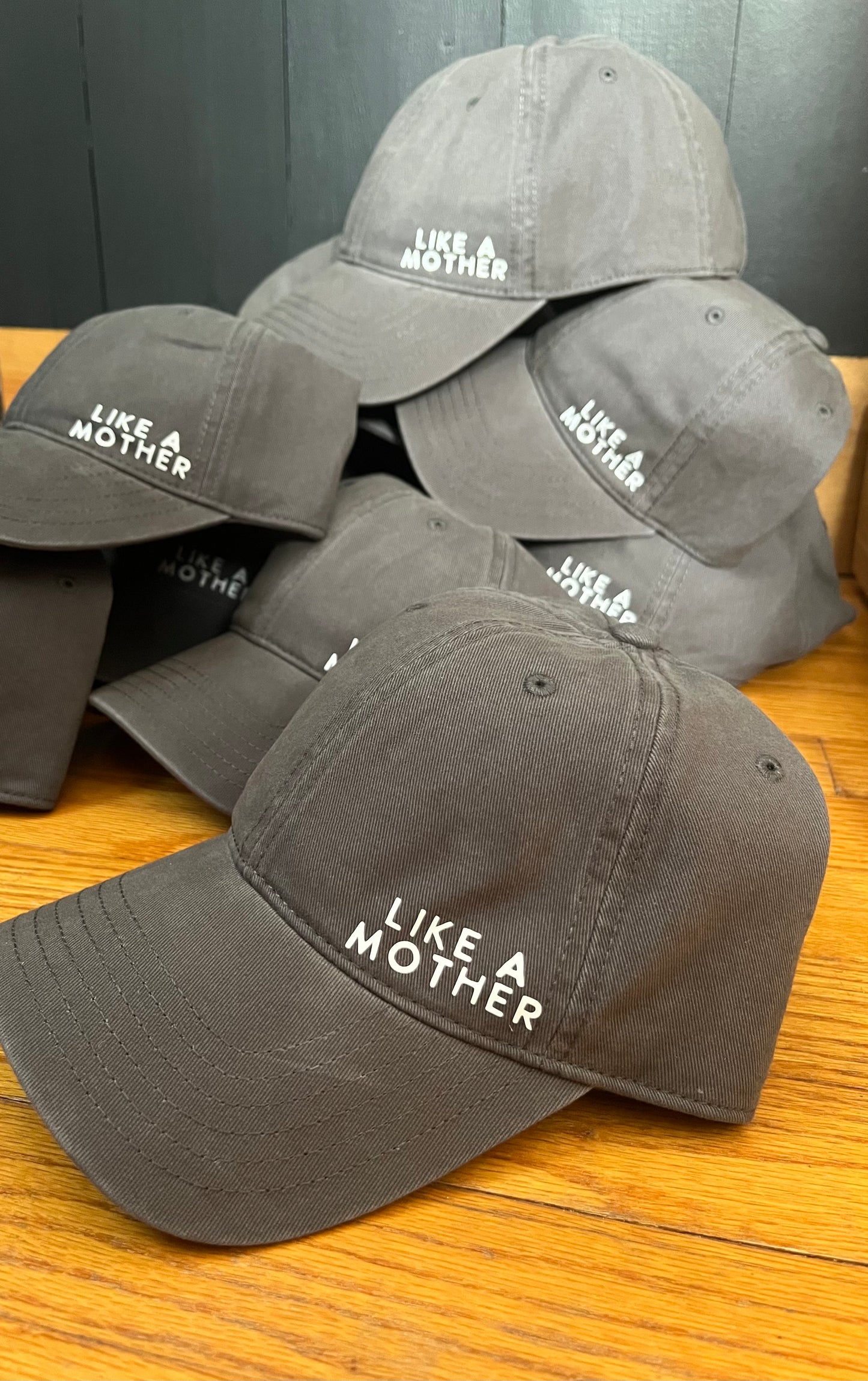 LIKE A MOTHER CHARCOAL TWILL HAT