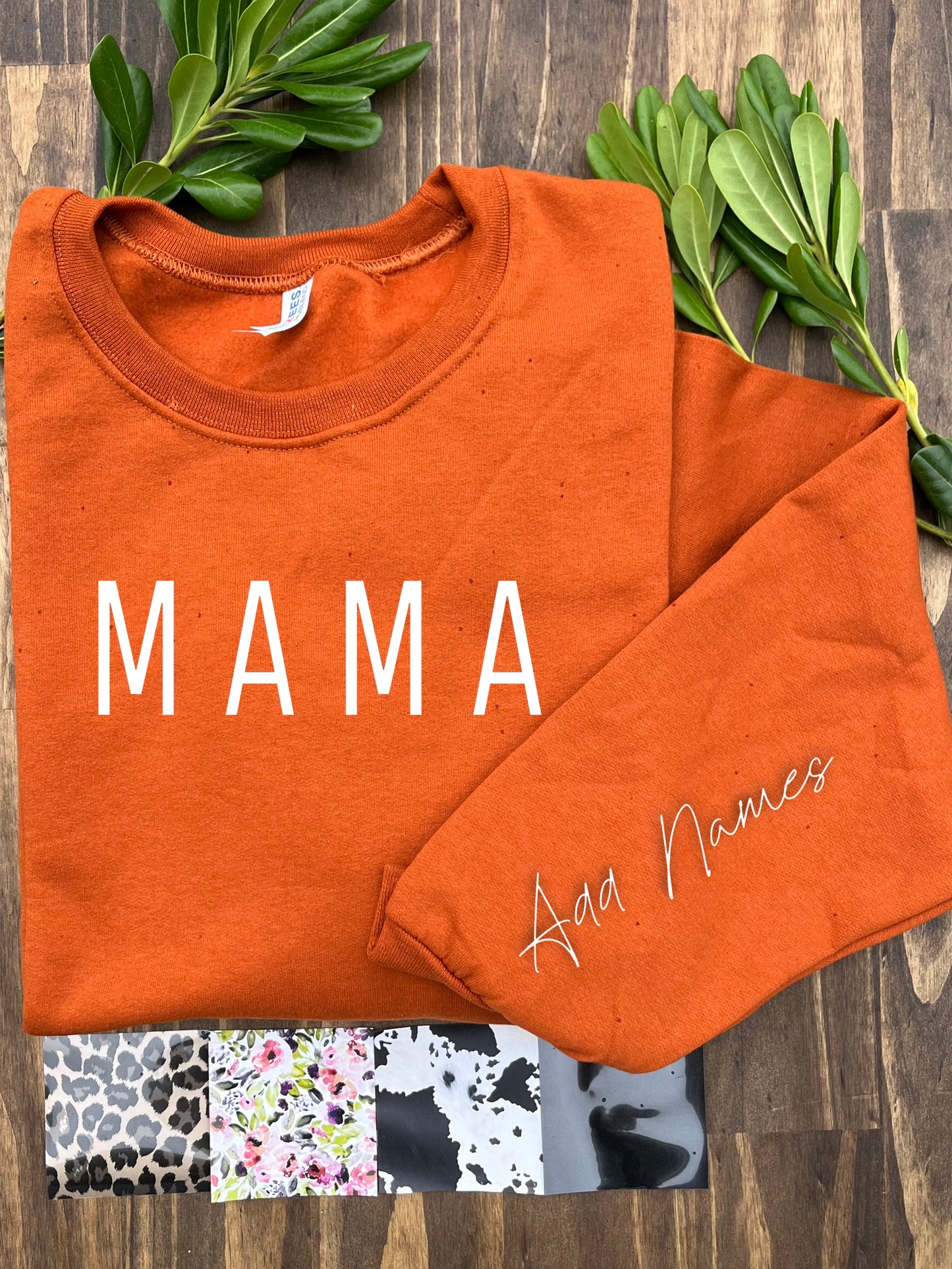 crewneck - burnt orange