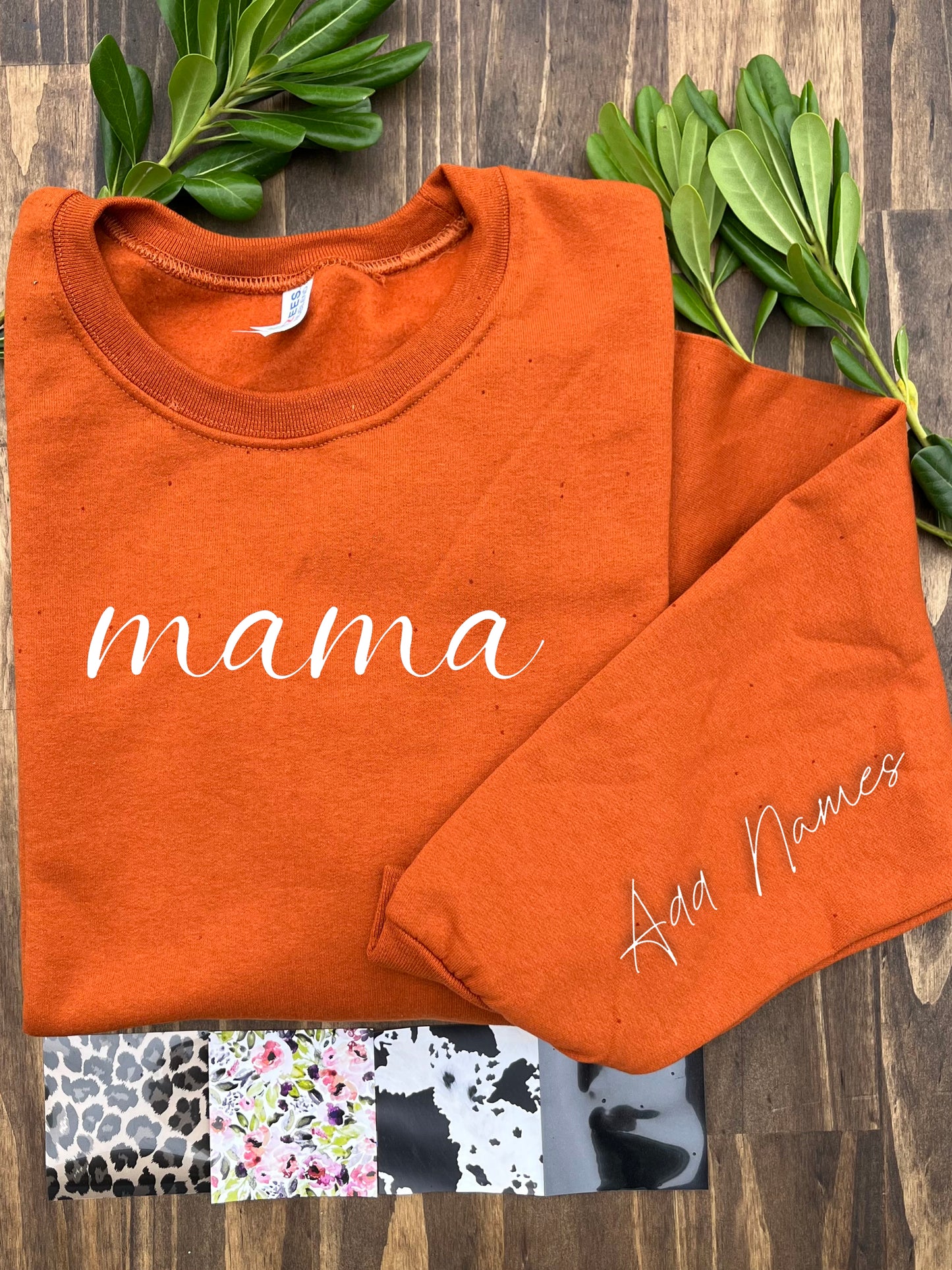 crewneck - burnt orange