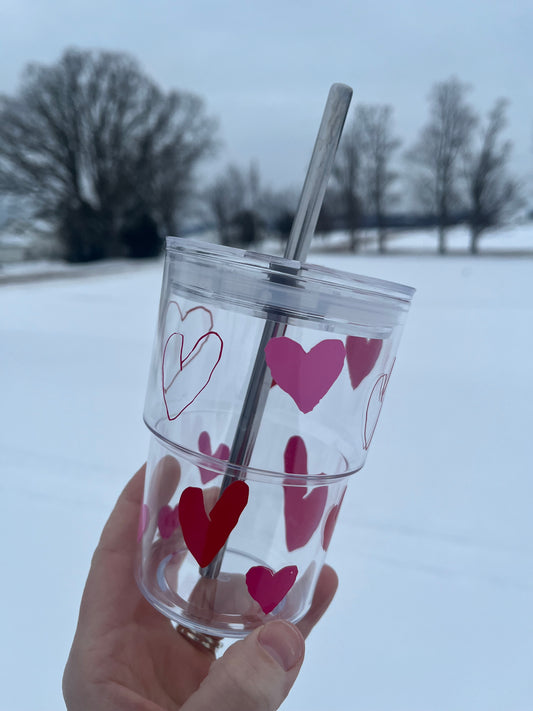 Valentine's Day custom heart cup