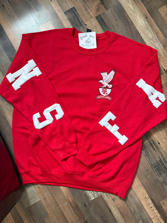 BIG BACK CREWNECK - SOUTH LEWIS FALCONS