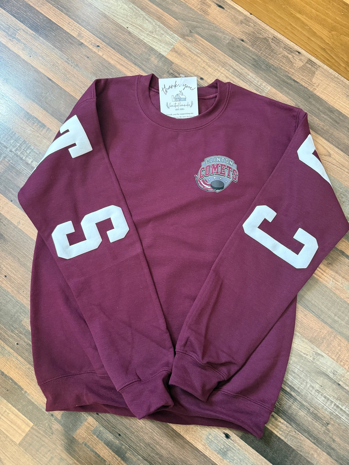 BIG BACK CREWNECK - CLINTON COMETS