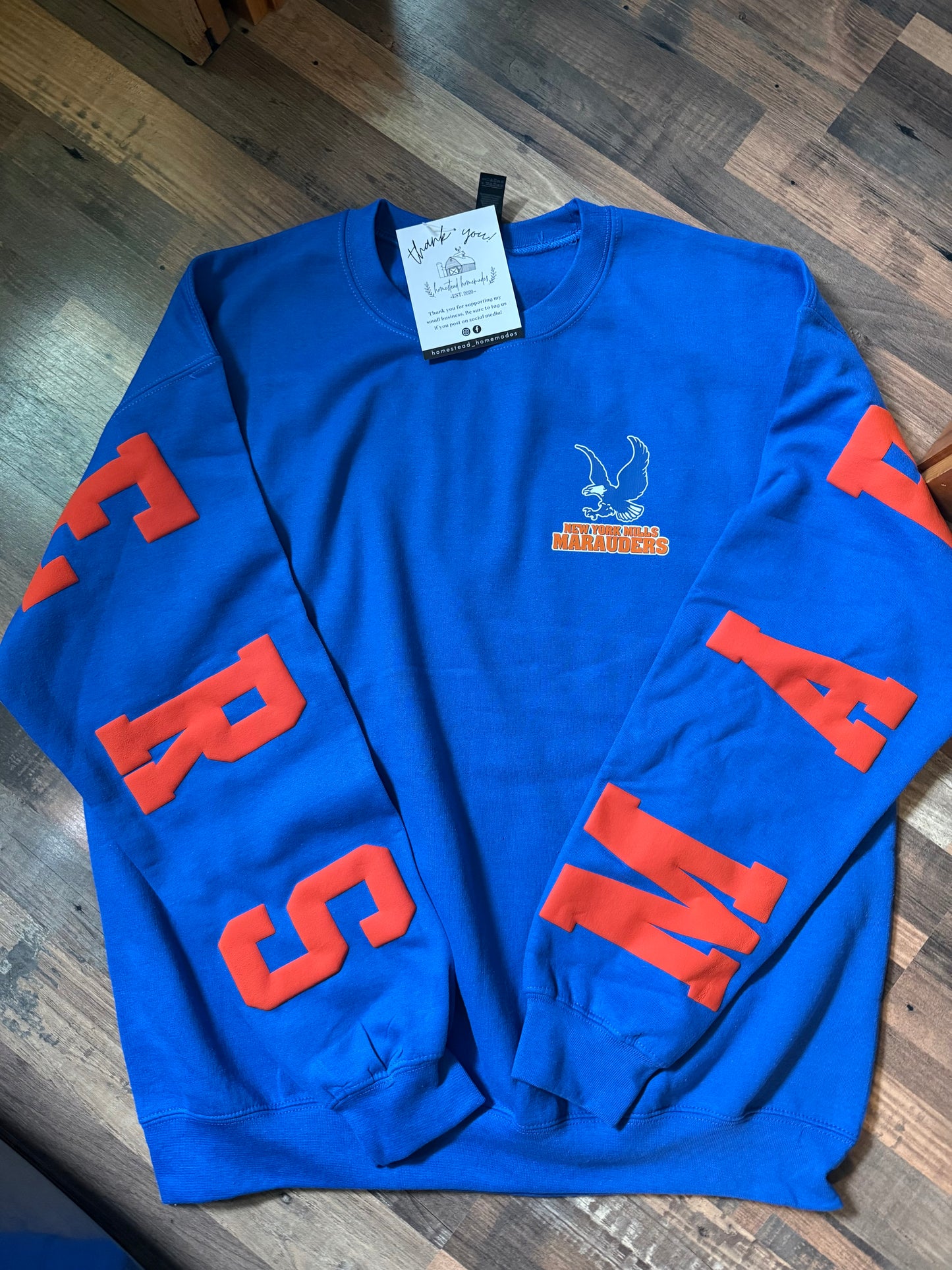 BIG BACK CREWNECK - NEW YORK MILLS MARAUDERS