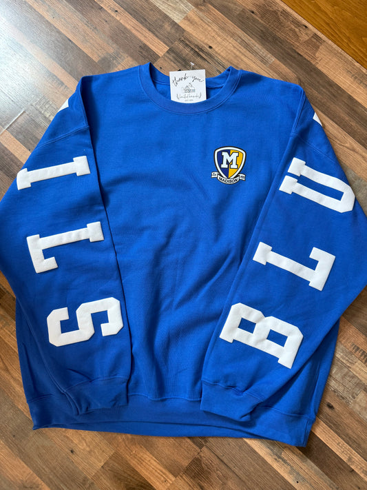 BIG BACK CREWNECK - MADISON BLUE DEVILS