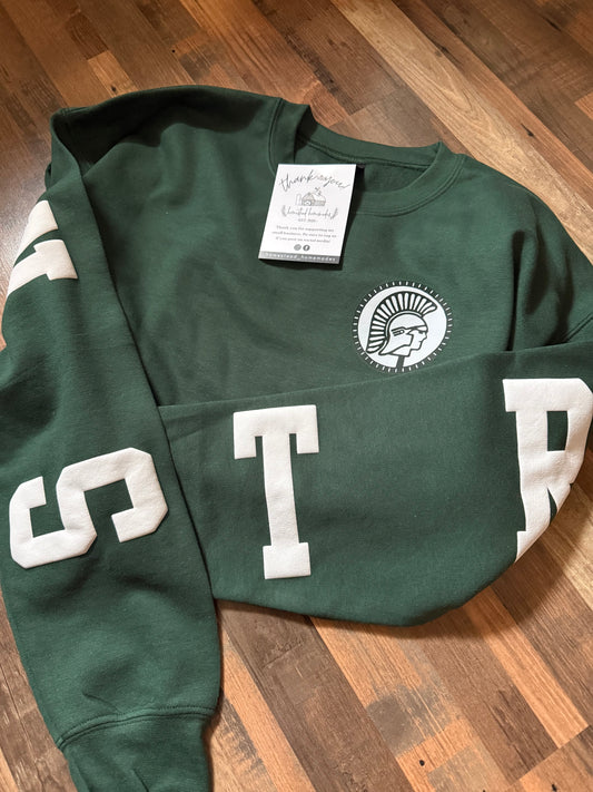 BIG BACK CREWNECK - GREENE TROJANS