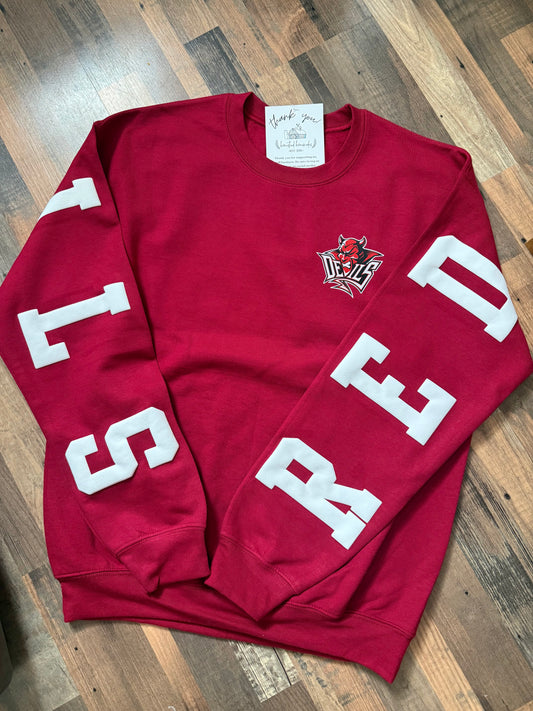 BIG BACK CREWNECK - VVS RED DEVILS