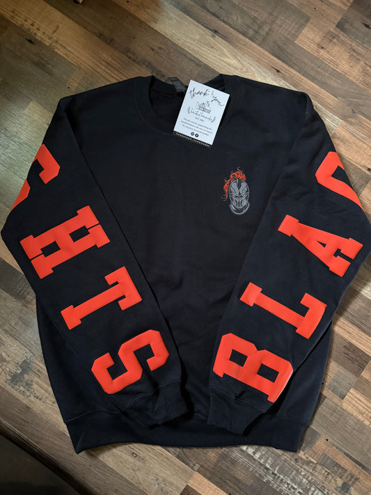BIG BACK CREWNECK - ROME BLACK KNIGHTS