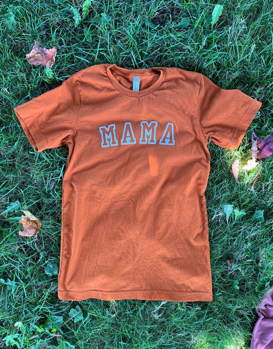 puff vinyl - t shirt - burnt orange